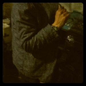 Grey two button blazer.